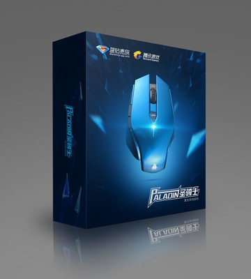 腾讯游戏蓝钻鼠标包装设计制作全解析